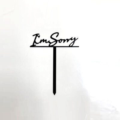 Acrylic “I am sorry!”