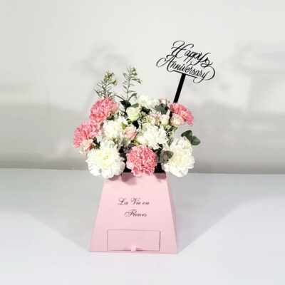 Anniversary carnation basket
