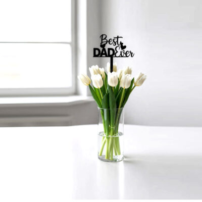Father's Day tulips vase