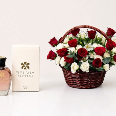 Flowers basket mix with perfume