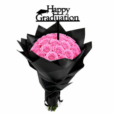 Graduation bouquet pink