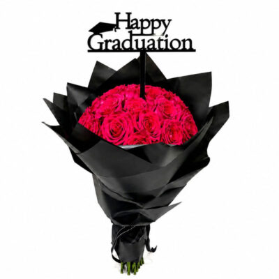 Graduation bouquet red