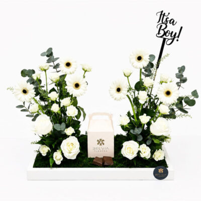 Luxury  baby boy flowers