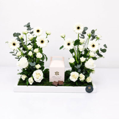 Luxury flower with chocolate