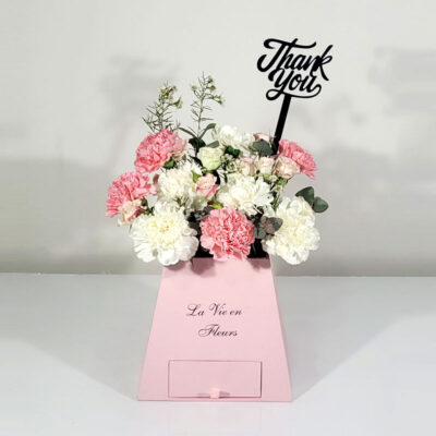 Thank you carnation basket