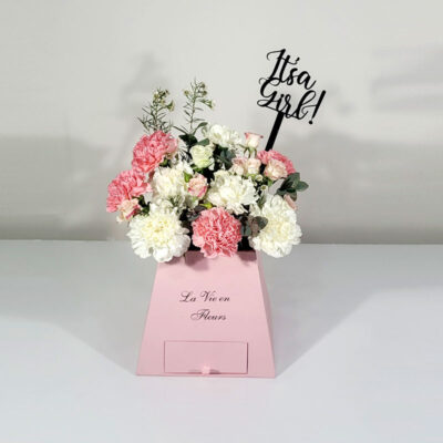 baby girl carnation basket
