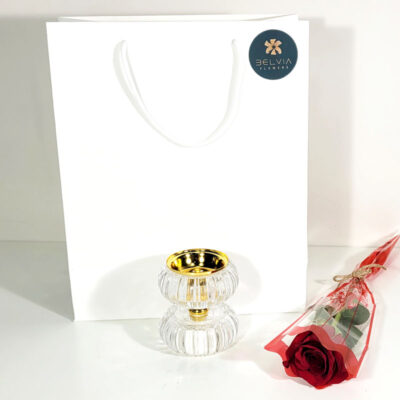 red single rose with mubkhar